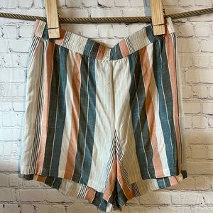 3X striped elastic waistband shorts by Sonoma. New with tags. Gauze like.